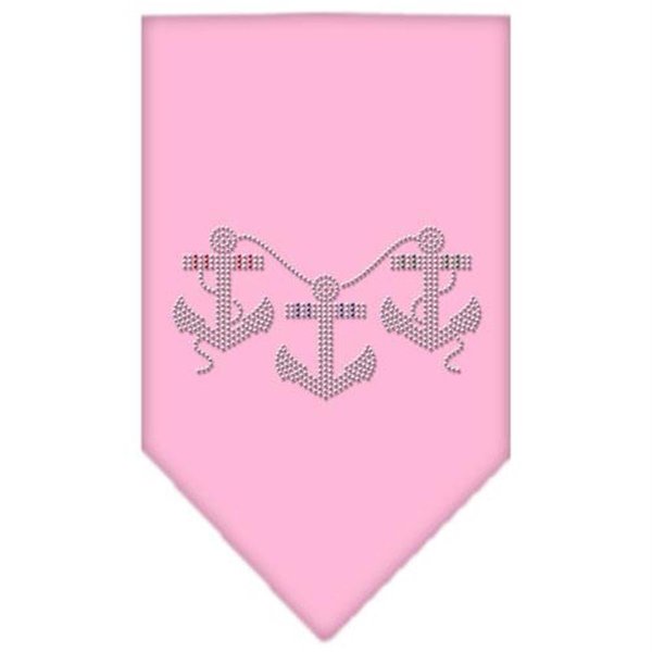 Unconditional Love Anchors Rhinestone Bandana Light Pink Small UN800988